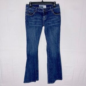 Vintage Who Jeans Low Rise Flare Leg Blue Jeans 26